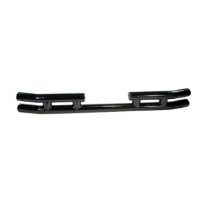 Jeep Wrangler Tube Bumper - Rear - Rugged Ridge - 3in Double Tube - Gloss Black - `87-`06